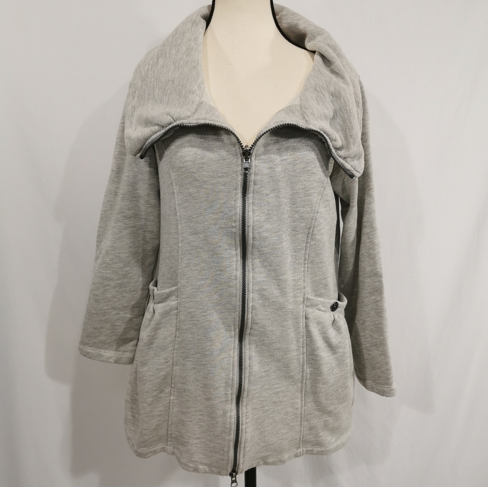 Neon Buddha Zip Jacket in Light Grey - Sz S Open To Offers